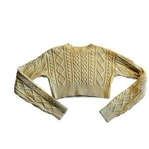 Cable Knit Cream Sweater